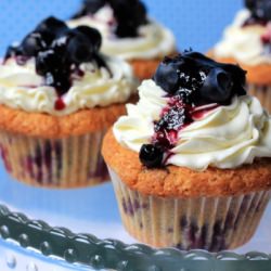 Blueberry & Hazelnut Cupcakes - Recipe photo by Carrot Cake