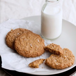 Sea Salt & Peanut Butter Cookies - Recipe photo by erinnish