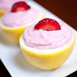 Strawberry Lemon Zest Mousse - Recipe photo by ourapronstrings