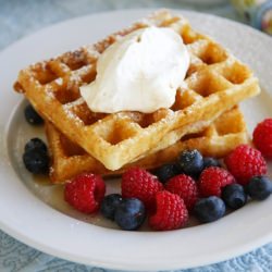 Raised Waffles - Recipe photo by Ausra