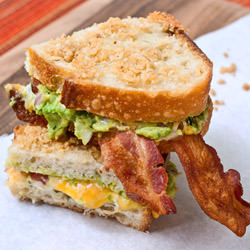 Chips & Guacamole Grilled Cheese - Recipe photo by PaniniKathy