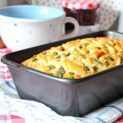 Pear, Cheddar & Pumpkin Seed Bread - Recipe photo by peppercorns