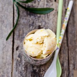 Lemon curd ice cream - Recipe photo by Antonina