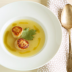 Celeriac Soup - Recipe photo by Lucy Vaserfirer