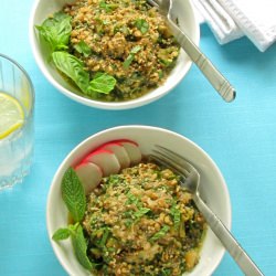 Naz Khatoon-Eggplant & Herb Salad - Recipe photo by Azita