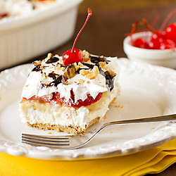 No-Bake Banana Split Dessert - Recipe photo by browneyedbaker