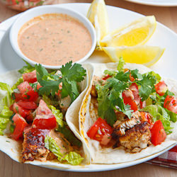 Blackened Catfish Tacos - Recipe photo by closetcooking