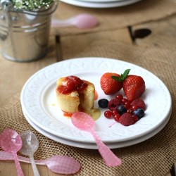White chocolate coulant - Recipe photo by SandeeA