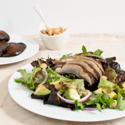 Warm Portabello Salad - Recipe photo by baked in