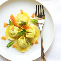 Pea Ravioli - Recipe photo by dada