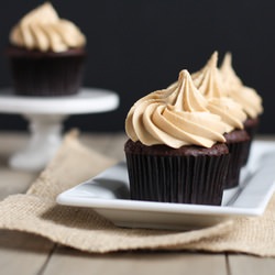 Chocolate Cupcakes w/ Biscoff Icing - Recipe photo by thelittlekitchen