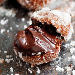 Doughnuts & Passion Fruit Juice - Recipe photo by PureVegetarianByLakshmi