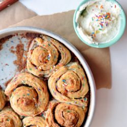 Sprinkley Cinnamon Rolls - Recipe photo by freddye