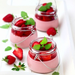 Strawberry Panna Cotta - Recipe photo by Eva Toneva