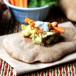 Hummus with Homemade Pita Bread - Recipe photo by Carrot Cake
