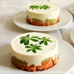 Rhubarb Woodruff Cheesecakes - Recipe photo by CharlottenBlog