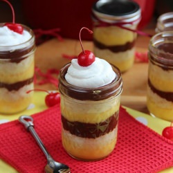 Boston Cream Pie in a Jar - Recipe photo by cookies and cups