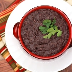 Refried Black Beans - Recipe photo by onelovelylife