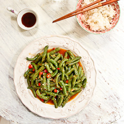 Beans in Spicy Bean Sauce - Recipe photo by smokywok