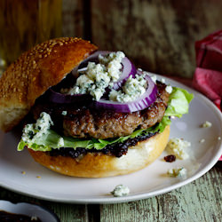 Beef Burgers with Bacon Jam - Recipe photo by Simply Delicious