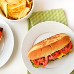 veggie grill sandwich - Recipe photo by dinnersforwinners