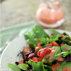 Fresh Strawberry Vinaigrette - Recipe photo by thespeckledpalate