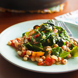 Swiss Chard White Beans - Recipe photo by goodneighbor