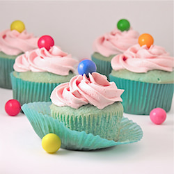 Bubble Gum Cupcakes - Recipe photo by easybaked