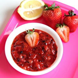 Spicy Strawberry-Citrus Chutney - Recipe photo by purabinaha