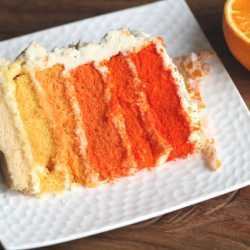 Orange Ombre Cake - Recipe photo by BetterWithButter