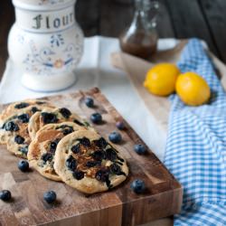 Easy Lemon Blueberry Pancakes - Recipe photo by simple craves and olive oil