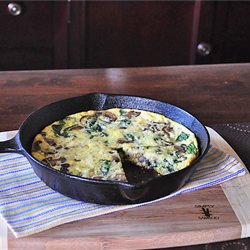 Portabella & Baby Spinach Frittata - Recipe photo by jinkzz