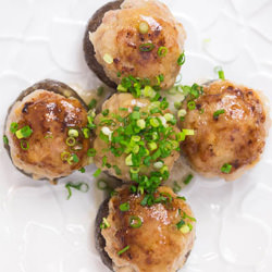 Stuffed Shiitake Mushrooms - Recipe photo by PBSFood