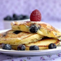 Best Blueberry Pancakes - Recipe photo by foodiebychance