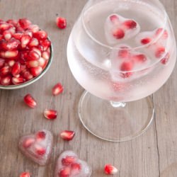 Pomegranate Heart Ice Cubes - Recipe photo by twoloves