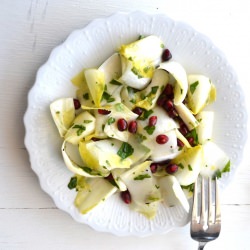 Endive, Lemon & Pomegranate Salad - Recipe photo by vanperrone
