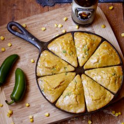 Jalapeño Beer Cornbread - Recipe photo by cosmocookie