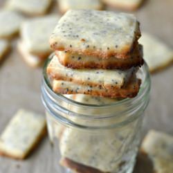Lemon Poppy Seed Shortbread - Recipe photo by freddye