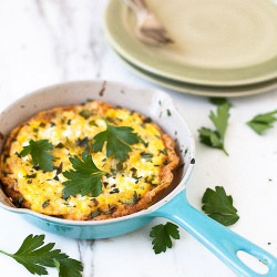 Asparagus + Duck Egg Frittata - Recipe photo by yummy supper