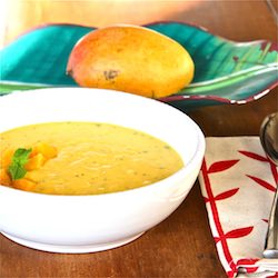 Bowl of Mango Sunshine - Recipe photo by TheWimpyVegetarian