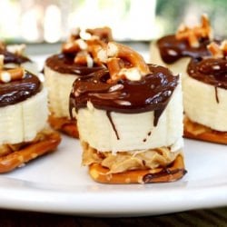 PB&Choco Banana Pretzel Bites - Recipe photo by digintobooks