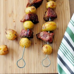 Steak and Potato Kebabs - Recipe photo by OurFamilyEats