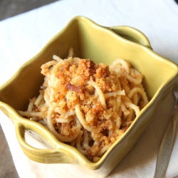 Italian Pasta with Crumbs - Recipe photo by pici e castagne