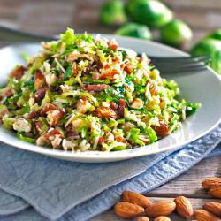 Bacon and Brussel Sprout Salad - Recipe photo by pinchofyum