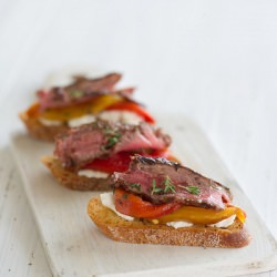 Steak Bruschetta - Recipe photo by cristinaferrarecooks