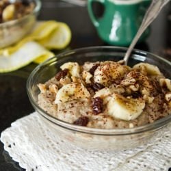 Banana Bread Batter Oats - Recipe photo by ohsheglows