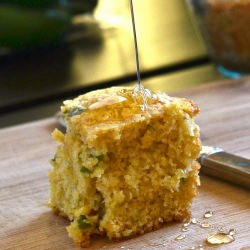 Jalapeño Beer Cornbread - Recipe photo by digioral