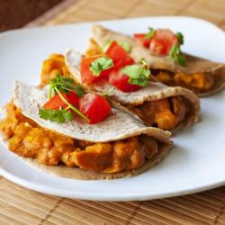 Chickpea and Coconut Curry Dosas - Recipe photo by partialingredients