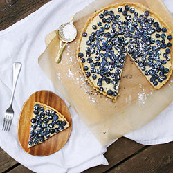 Blueberry Lavender Tart - Recipe photo by localmilk