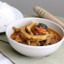 Small Fish in Coconut Milk - Recipe photo by torviewtoronto